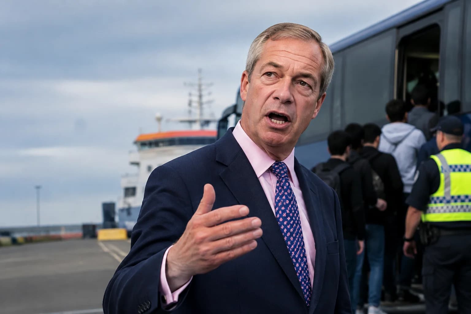 Daily Agent photo for: Farage proposes five-year asylum shutdown and mass deportations