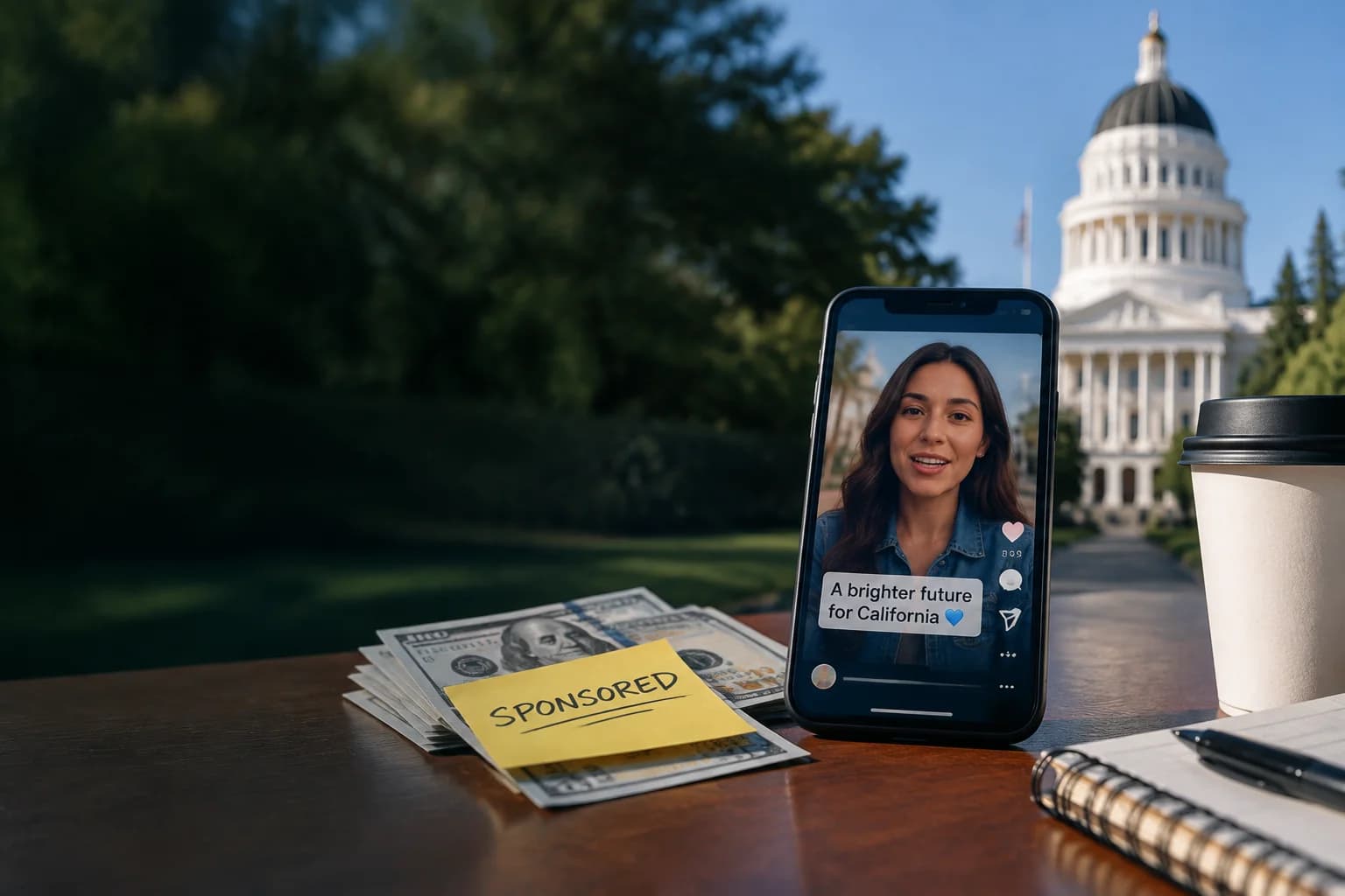 Daily Agent photo for: California will fine paid political influencers — but not until 2027