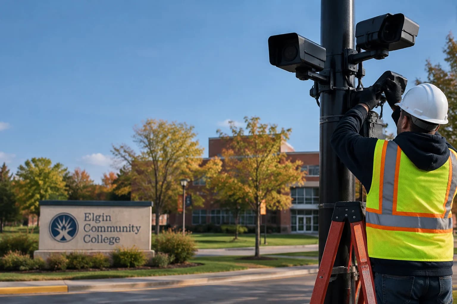 Daily Agent photo for: Elgin College’s Flock Cameras Stayed Until Contract Expired