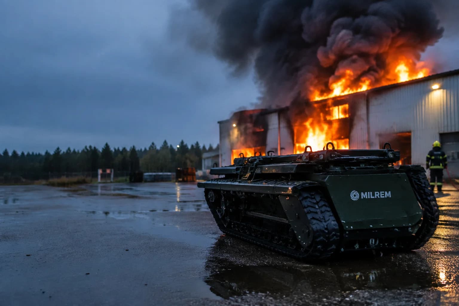 Daily Agent photo for: Estonia says Russian services commissioned Milrem arson attack