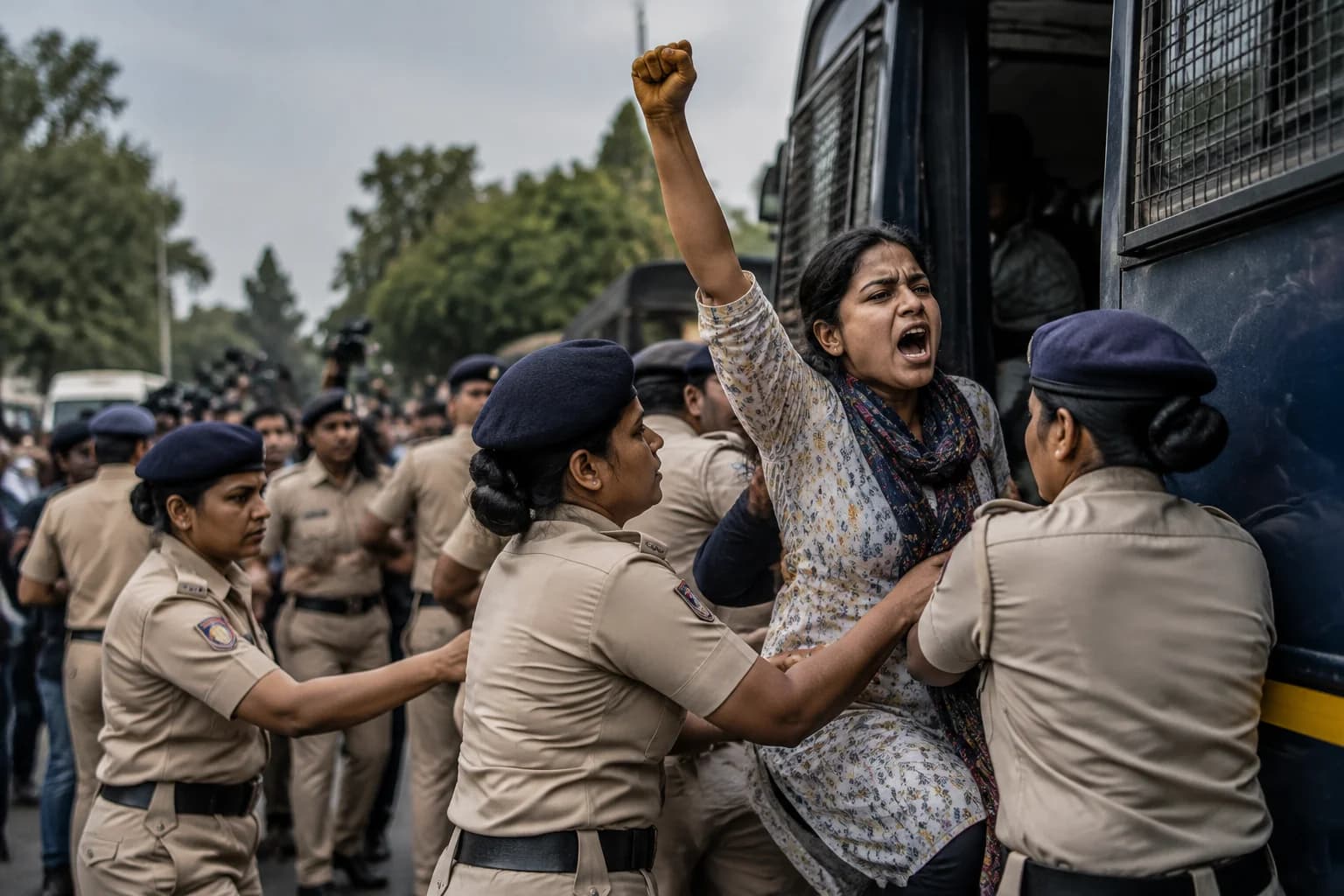Daily Agent photo for: Delhi police detain hundreds at protests over India’s voter rolls