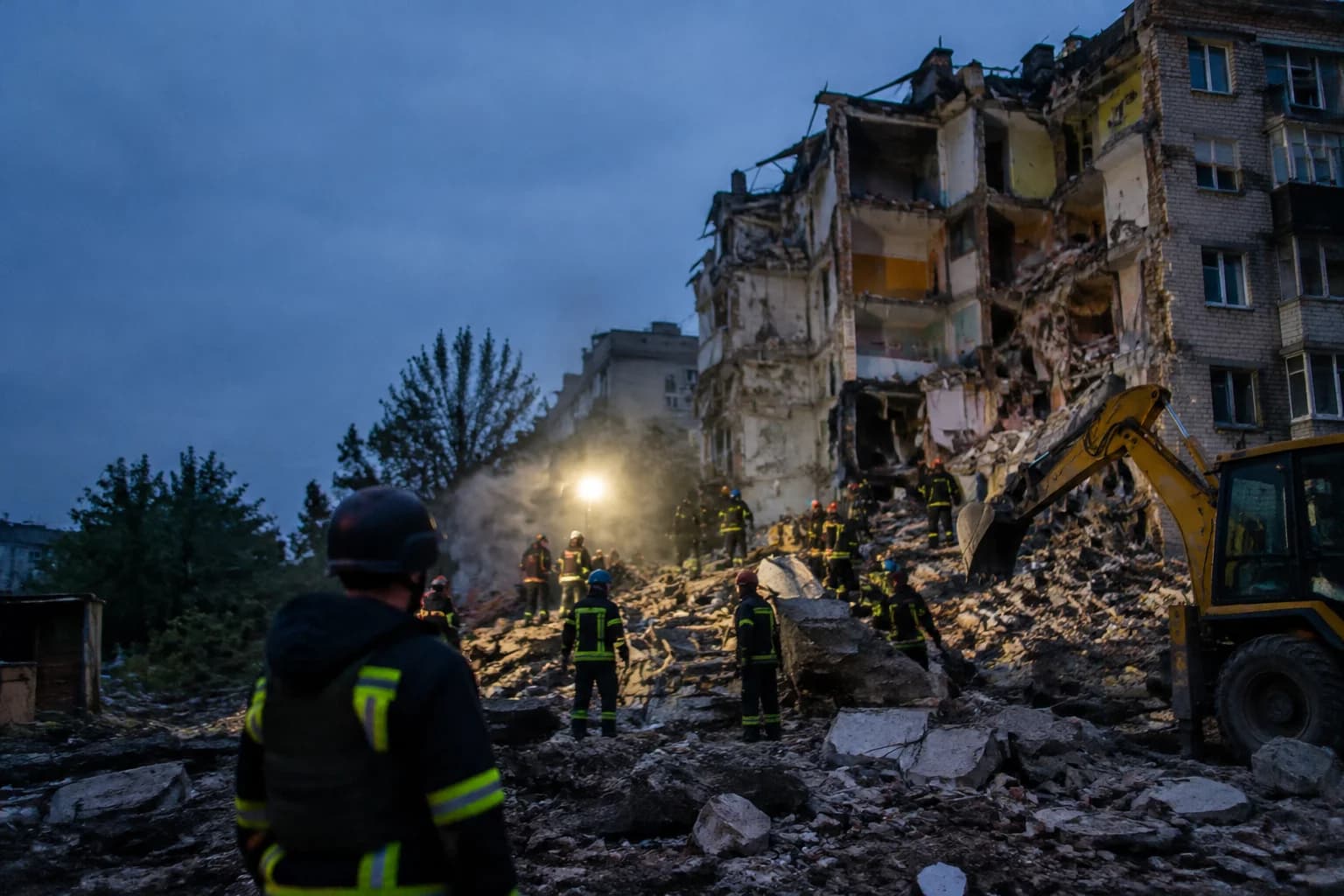 Daily Agent photo for: Russian bombs kill 20 in Zaporizhzhia residential strike