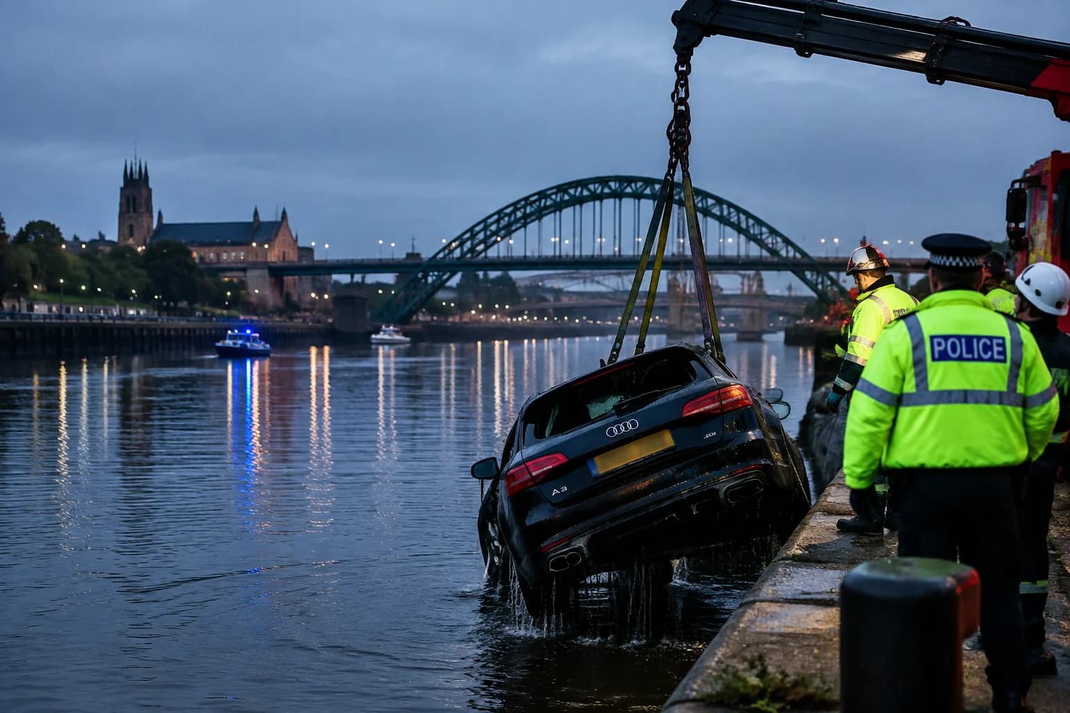 Daily Agent photo for: Three teenagers die after Audi enters River Wear in Sunderland