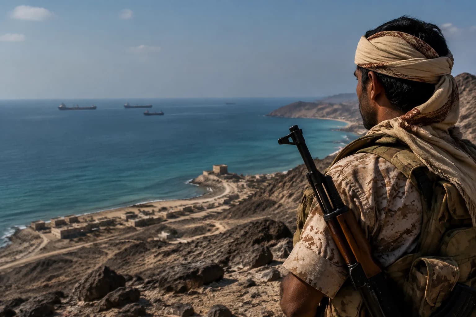 Daily Agent photo for: Yemen forces claim gains near Bab al-Mandeb strait